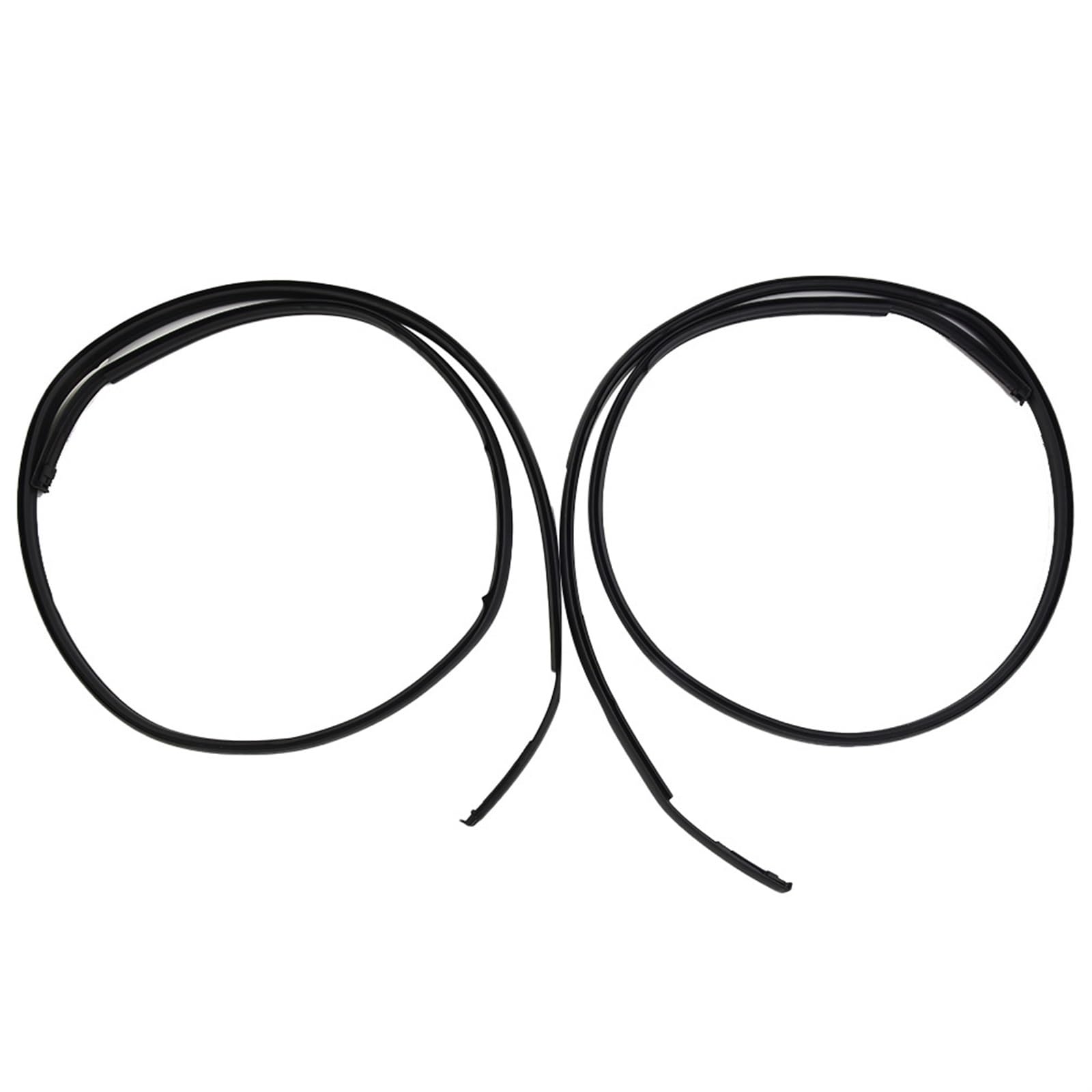 WASHLA 2pcs Tetto gocciolatoio Modanatura Laterale Striscia di Finitura 7555152130 Compatibile con Toyota for Yaris Hatchback 2007-2011 Accessorio for Auto di Ricambio