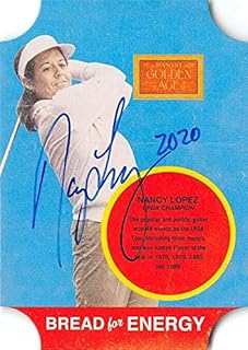 Nancy Lopez autographed trading card 2013 Golden Age Bread for Energy #10 (Womens Golf Hall of Famer)