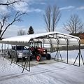 20x30FT Heavy Duty Metal Carport - Reinforced Galvanized Carport Canopy for All-Weather Shelter, Enhanced Wind Resistance for Boats, Cars, Trucks and Tractors
