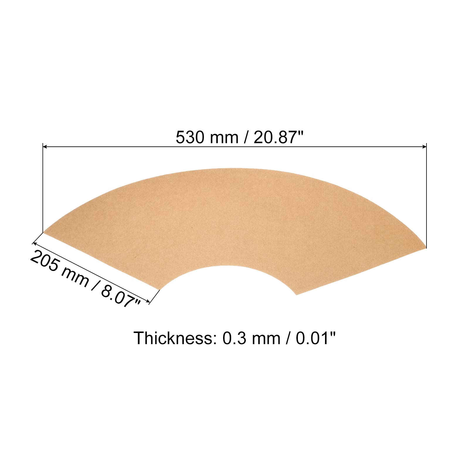 PATIKIL 5 cm rond kartonpapier, 50 stuks blanco schijfcirkels voor feestdecoraties, doe-het-zelf knutselkunst, tekenen, schilderen, schrijven, bruin