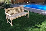 SAM 3-Sitzer Gartenbank Caracas Holzbank 150 cm, Sitzbank für Garten & Balkon, Teak-Holz massiv - 9
