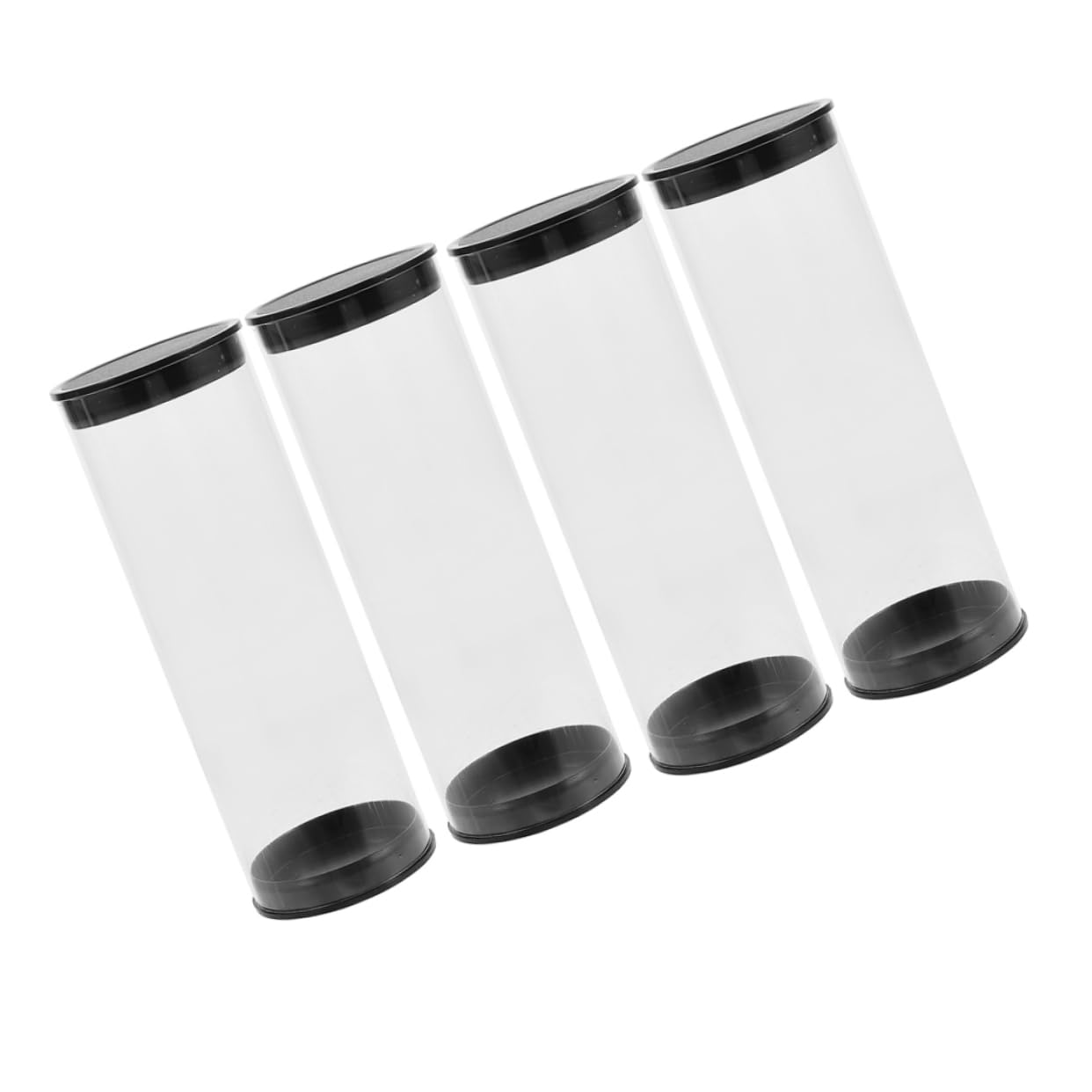 HANABASS Barril de Golf recipientes Transparentes para de Golf organizadores de Golf Estuche para Golfs Caja para Transportar Golfs Tubos de plástico con Tapas Caso