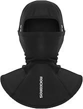 RockBros Balaclava Motorcycle Winter Balaclava Men's Cycling Balaclava Breathable Elastic with Glasses Holes Windproof Anti-Cold for Men Women for Cycling, Skiing, Motorcycle, Outdoor Sports