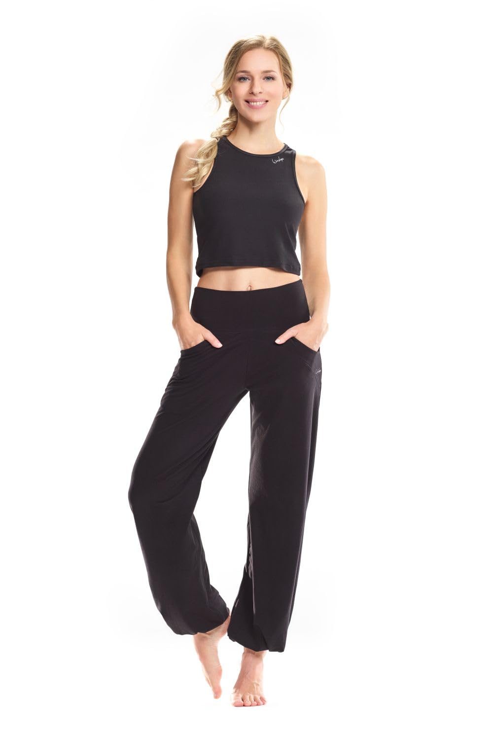 WINSHAPE Damen Lässige Hose Functional Light and Comfort Wide Leg Pants Cul102lc