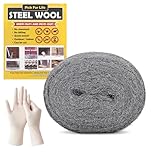 PICK FOR LIFE Steel Wool Mice Blocker 1 Pack 0000 Coarse Wire Wool Mice for Cleaning Rodent Control Gap Hole Filler Keep Rodent Rat Insect Pest out for Attic Garden Kitchen Garage with Gloves(3m/Roll)
