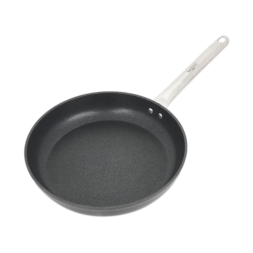 Leggno Master Titanium 24Cm Tava, Çelik Sap Siyah