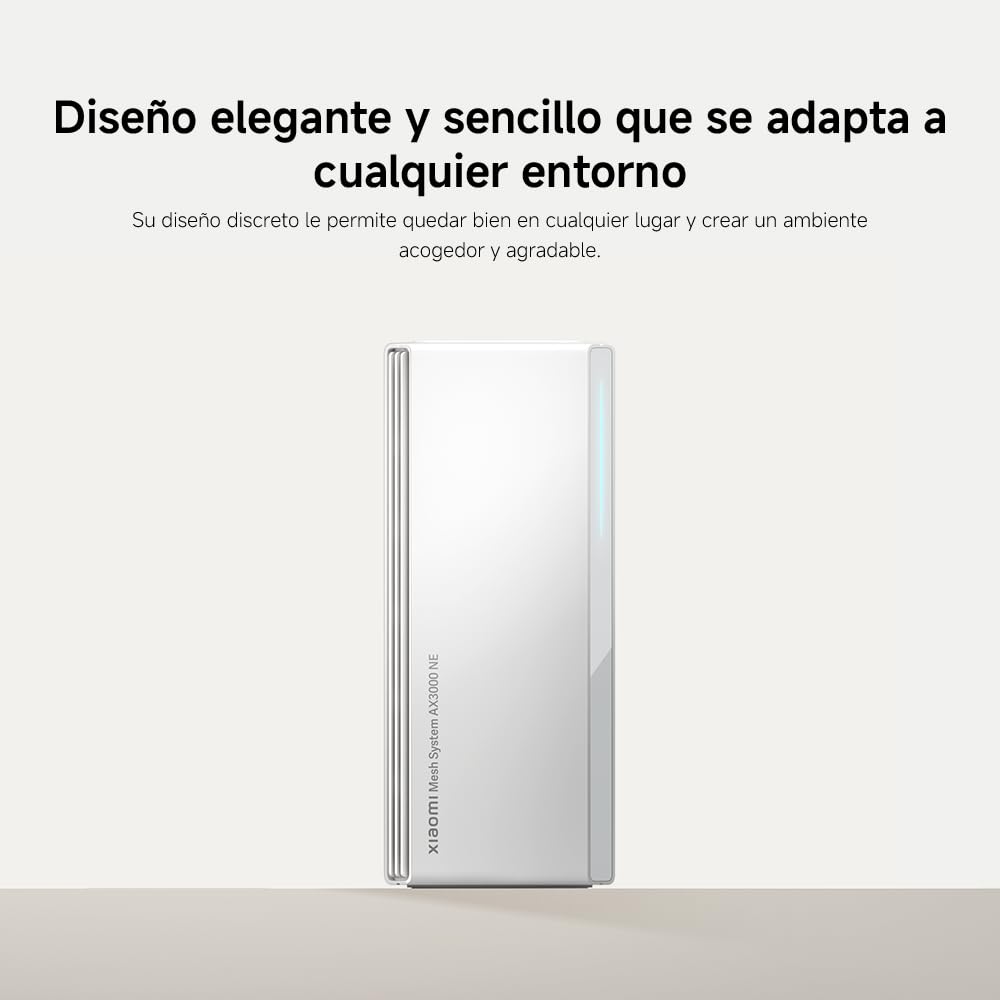 Xiaomi Router WiFi6 AX3000 - Puerto Gigabit, Mesh para Red Integrada, Velocidades Máximas WiFi6Sistema de Malla AX3000 NE EU (2 Unidades)