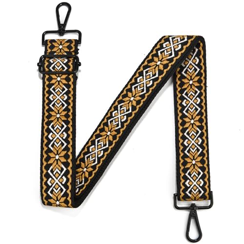 Image of Crossbody Straps for Purses Silver Hardware Purse Strap Wide Shoulder Strap Adjustable Replacement