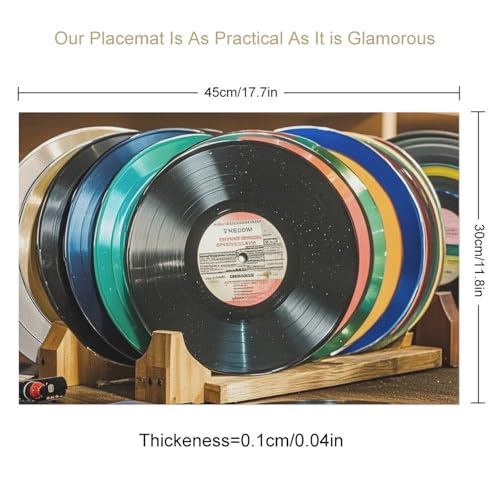 Set de table vinyle antidérapant et résistant à la chaleur en PVC - 3