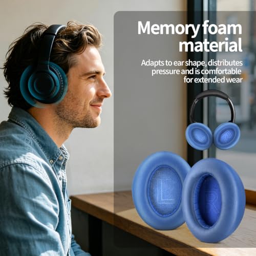 Almohadillas para auriculares Anker Life Q20 / Q20 BT, repuesto de almohadillas (azul) miniatura 3