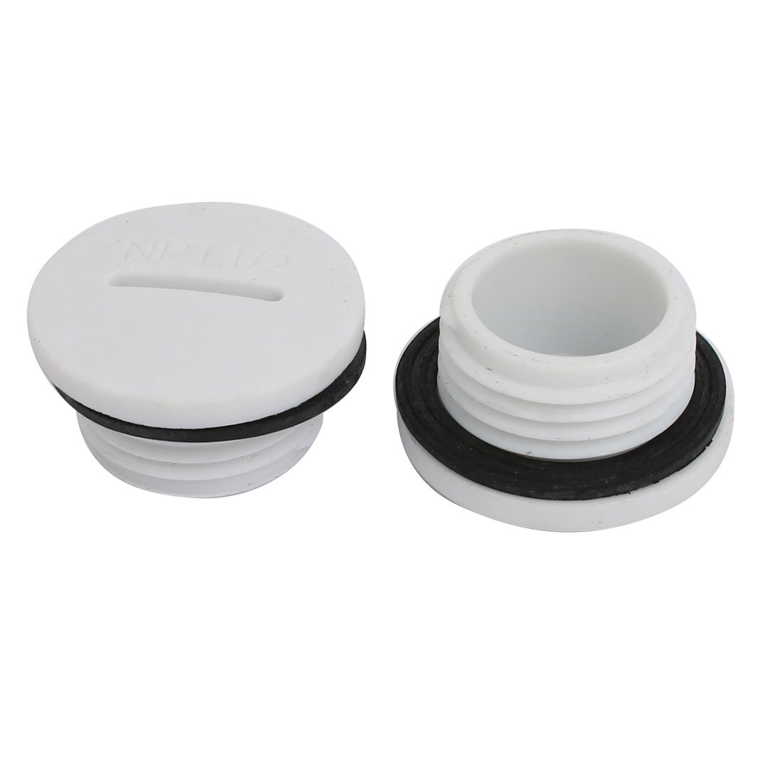 Aexit NPT1/2 Nylon Transmission Male Threaded Cable Gland Screw End Cap Cover Gray 20pcs