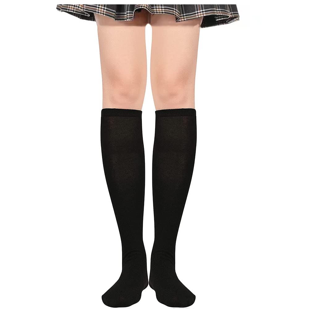 FGFD&OU Calcetines Hasta la Rodilla Mujer Calcetines Altos de Muslo Calcetines Largos Casual Térmicos Medias de Botas Largas para Niña Calcetines Navideños