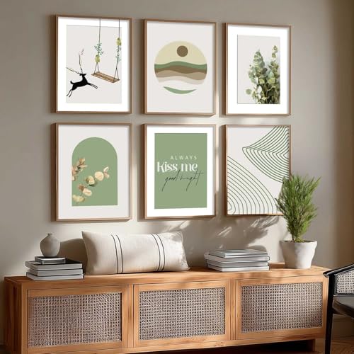Image of kotart - Nature Framed Art Posters for Home and Office Wall Decor | WallDecor Poster With Frame For Living room Bedroom Office (13x17 inch, D) Pack of 6