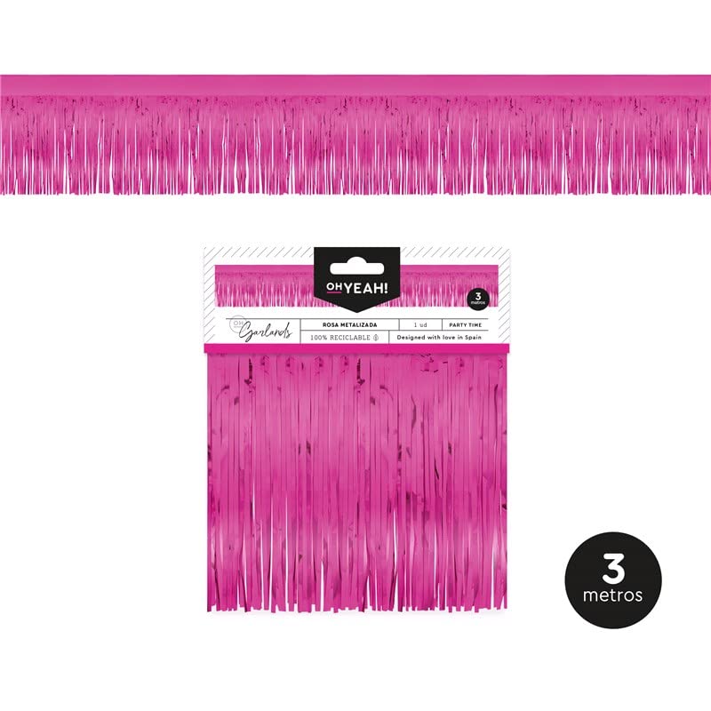 CYBERNOVA 2 Pack Tenda a frange sfondo, 1mx2m a forma di cuore metallico Tinsel Foil Fringe Streamers Tende sfondo per matrimonio compleanno anniversario laurea decorazione partito (rosa oro