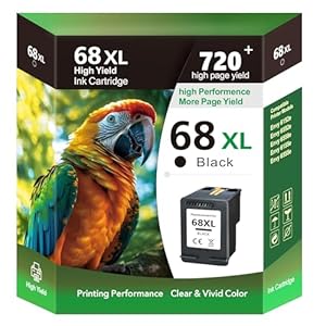Paquete combinado de cartuchos de tinta 68XL, repuesto de tinta negra y tricolor de alto rendimiento para impresoras 68 Series, compatible con impresoras Envy 6555e, 6552e, 6155e, 6152e, 6558e