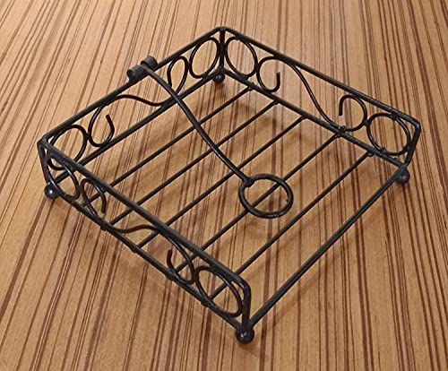 Craftland Metal Napkin Stand Tissue Paper Towel Holder for Dining Table Décor Napkin Holder Dispenser for Kitchen Restaurant Hotel Office,Home Table Décor Item (Ring Tissue) thumbnail 7