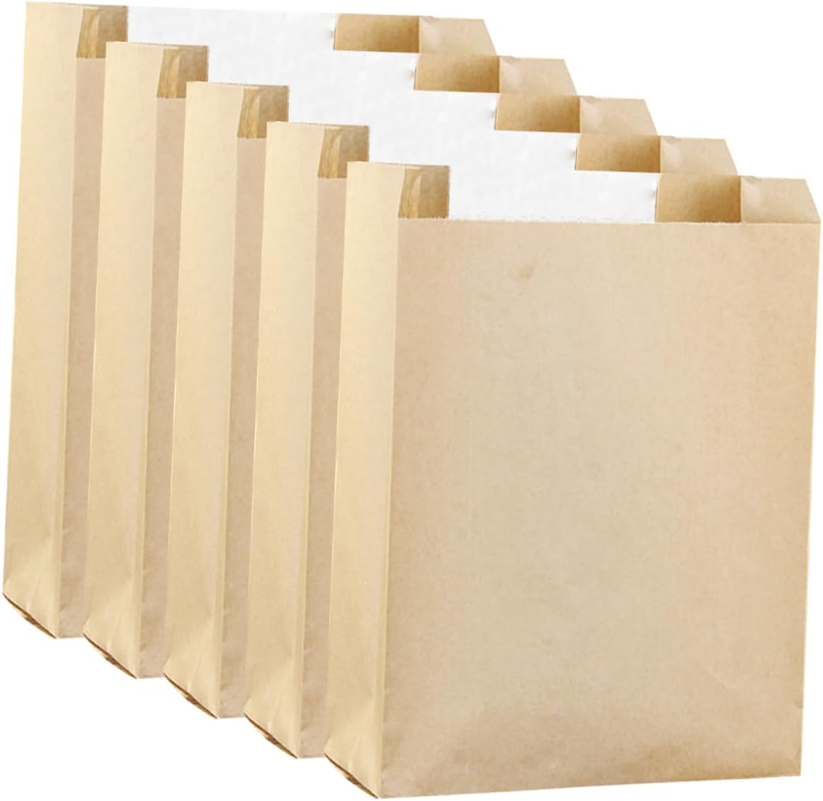 No Odor Kraft Paper Bag 50 Bread Paper Bags Paper Food Bags Baking Party Favors for Sandwich Snack Packaging