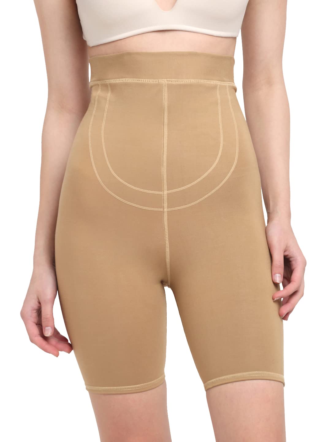 shasmi Women's High Waist Shapewear with Anti Rolling Strip Tummy Control Tucker Waist Slimming Panties Women Shapewear Underwear Women Waist Shapewear (SW015)-picture-17