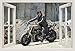 Produktbild Unified Distribution The Walking Dead - Daryl Dixon - Norman Reedus - Wandtattoo mit 3D Effekt, Aufkleber für Wände und Türen Größe: 92x61 cm, Stil: Fenster
