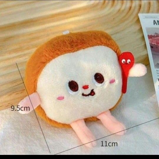 Amazon.co.jp: 韓国 ぬいぐるみ マスコット キーホルダー 食パン