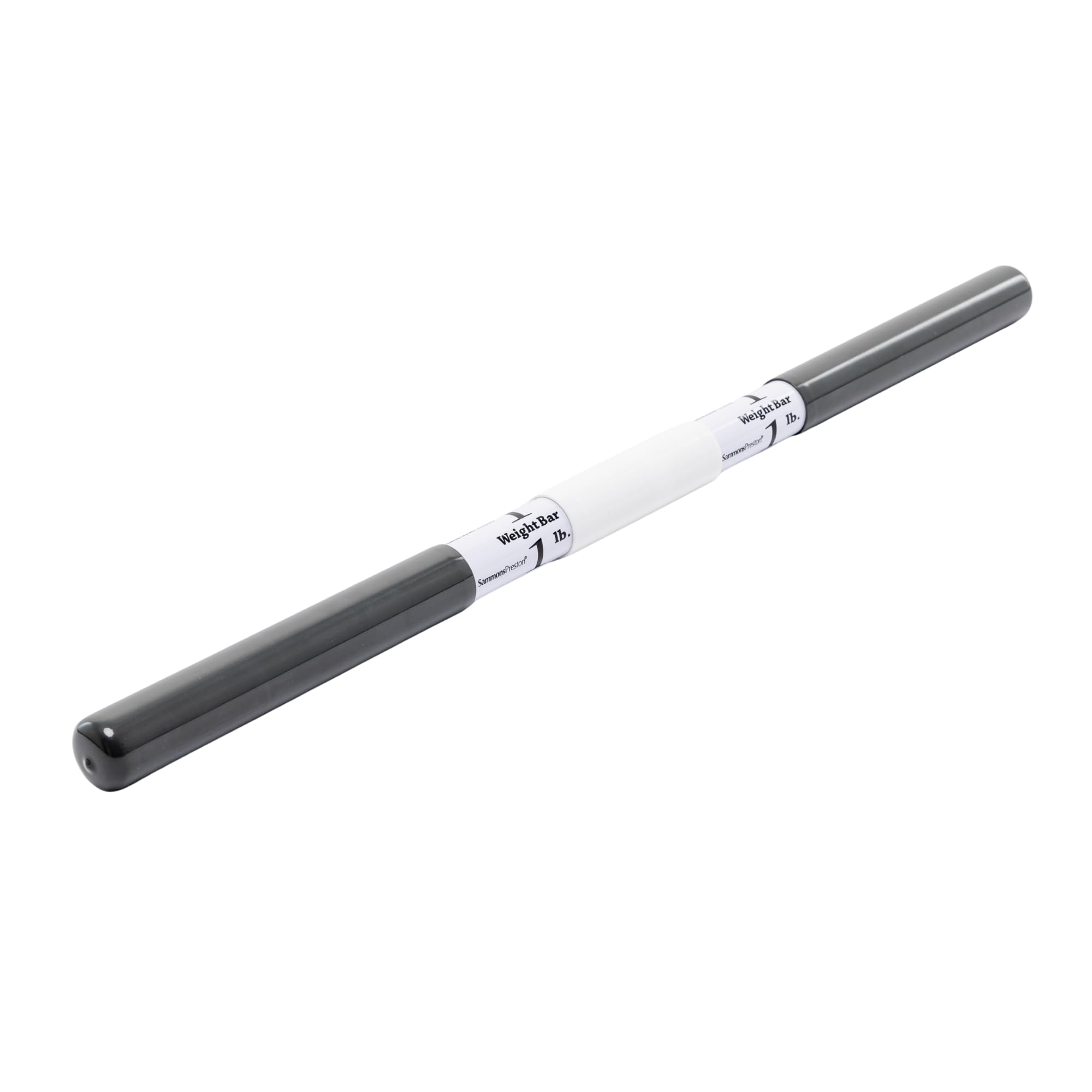 Sammons Preston Rehab Weight Bar, White, 1 Pound, Weighted Bar for Exercise, Color-Coded Bars with Grip, Physical Therapy Equipment for Home & Clinical Use, 30" Compact Design