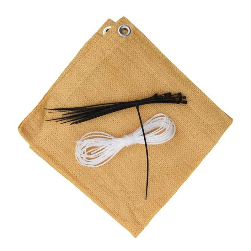 UniMarketHeavy Duty Outdoor Privacy Screen for Balcony, Deck & Backyard ? 2.95ft x 16.4ft Mesh Fence Cover for Enhanced Wind Protection Set of 1 String Light