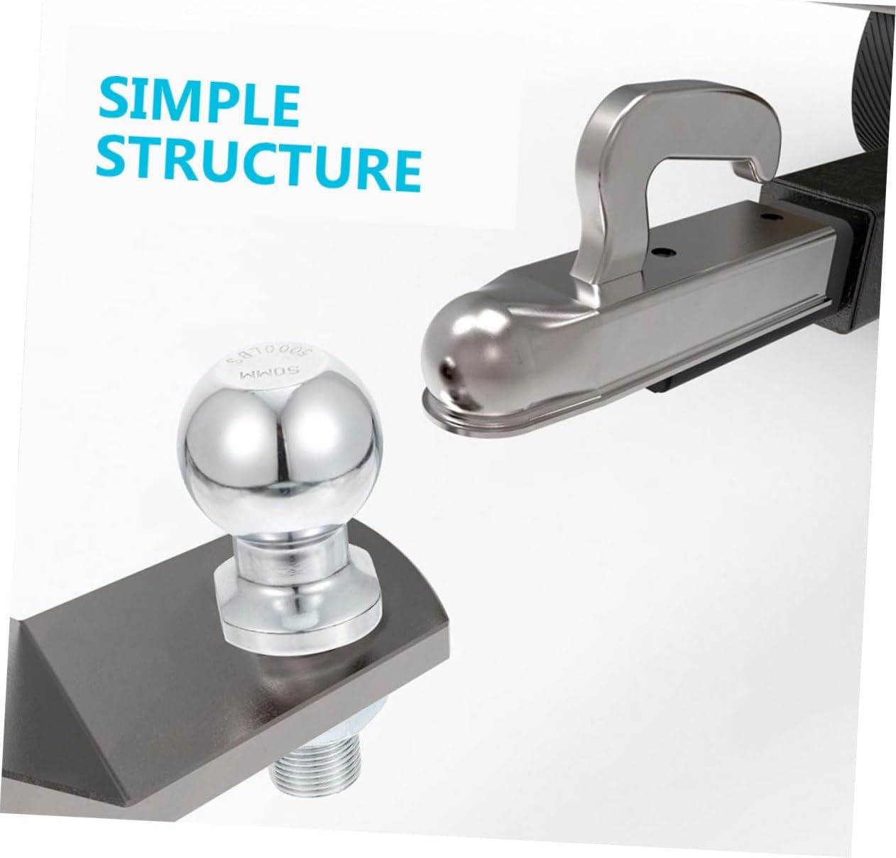 OUNONA Trailer Hitch for Towing Heavy Duty Tow Accessory for Yacht Boat and Trailer Use Easy Installation and Strength