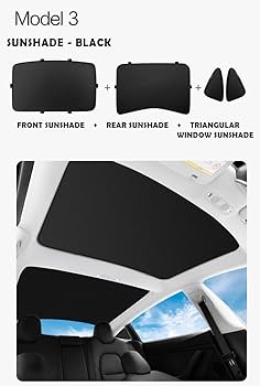 テスラ モデルY サンシェード純正品 並行輸入品】TSELLER テスラモデル Y サンシェード 屋根
