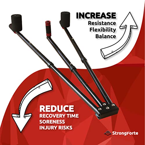 Strongforte Comfortable Leg Stretcher - Stainless Steel Leg Split Machine - Boosts Range Of Motion And Stretching Flexibility - Adductors Stretch - Pole Dance thumb #4