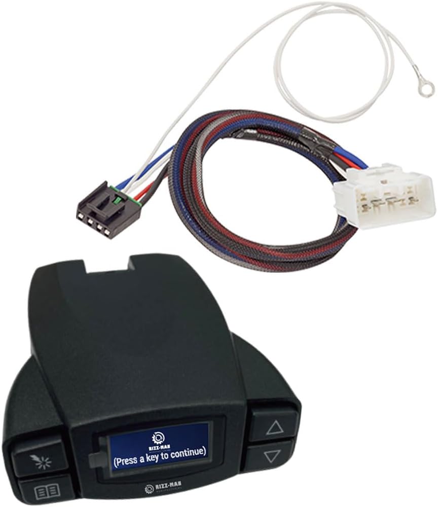 RIZZ-Man 90195 Brake Controller with Wiring Harness, Compatible with Toyota Tacoma, Tundra