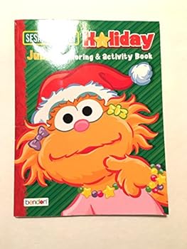 Paperback Sesame Street Elmo's Christmas Jumbo Coloring and Activity Book