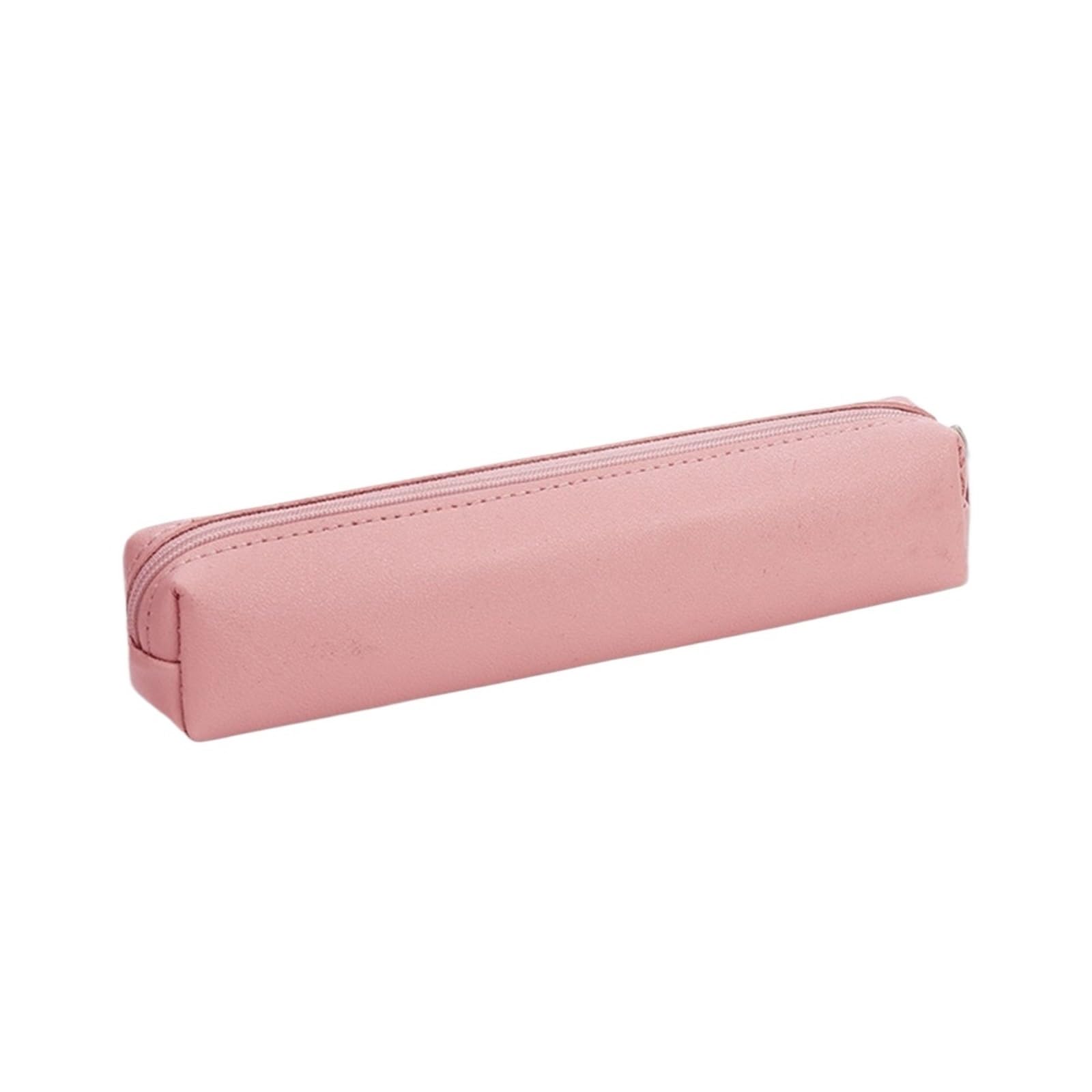 Astuccio for penne in pelle PU for ufficio scolastico | Organizzatore di cancelleria impermeabile, resistente allo sporco, di grande capacità, semplice(Black)