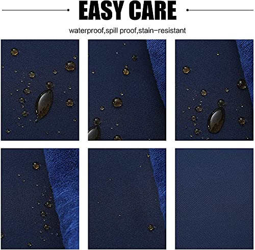 Obstal Rectangle Table Cloth, Oil-Proof Spill-Proof and Water Resistance Microfiber Tablecloth, Decorative Fabric Table Cover for Outdoor and Indoor Use (Navy Blue, 60 x 84 Inch) #3