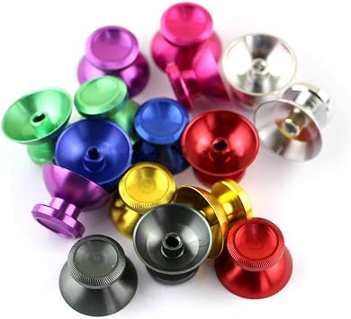 Metal Analog Joystick Thumb Sticks Cap Grips Cover for Xbox360 Controller (Silver)