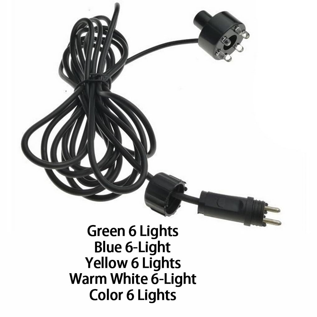 Lampe LED étanche en plastique ABS pour aquarium, éclairage paysager, fontaine, plus durable et plus sûre, couleur