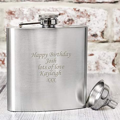 Personalised Laser Engraved Hip Flask for Groomsmen Cover