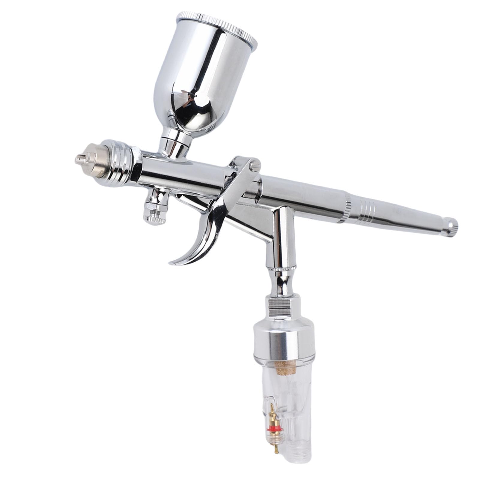 Airbrush-Set, Fortschrittliche Doppelwirkung, Schwerkraftzufuhr, 0,3 Mm Düse für Künstlerbedarf, Malen, Zeichnen, für Anfänger und Profis, Aluminium und Kupfer