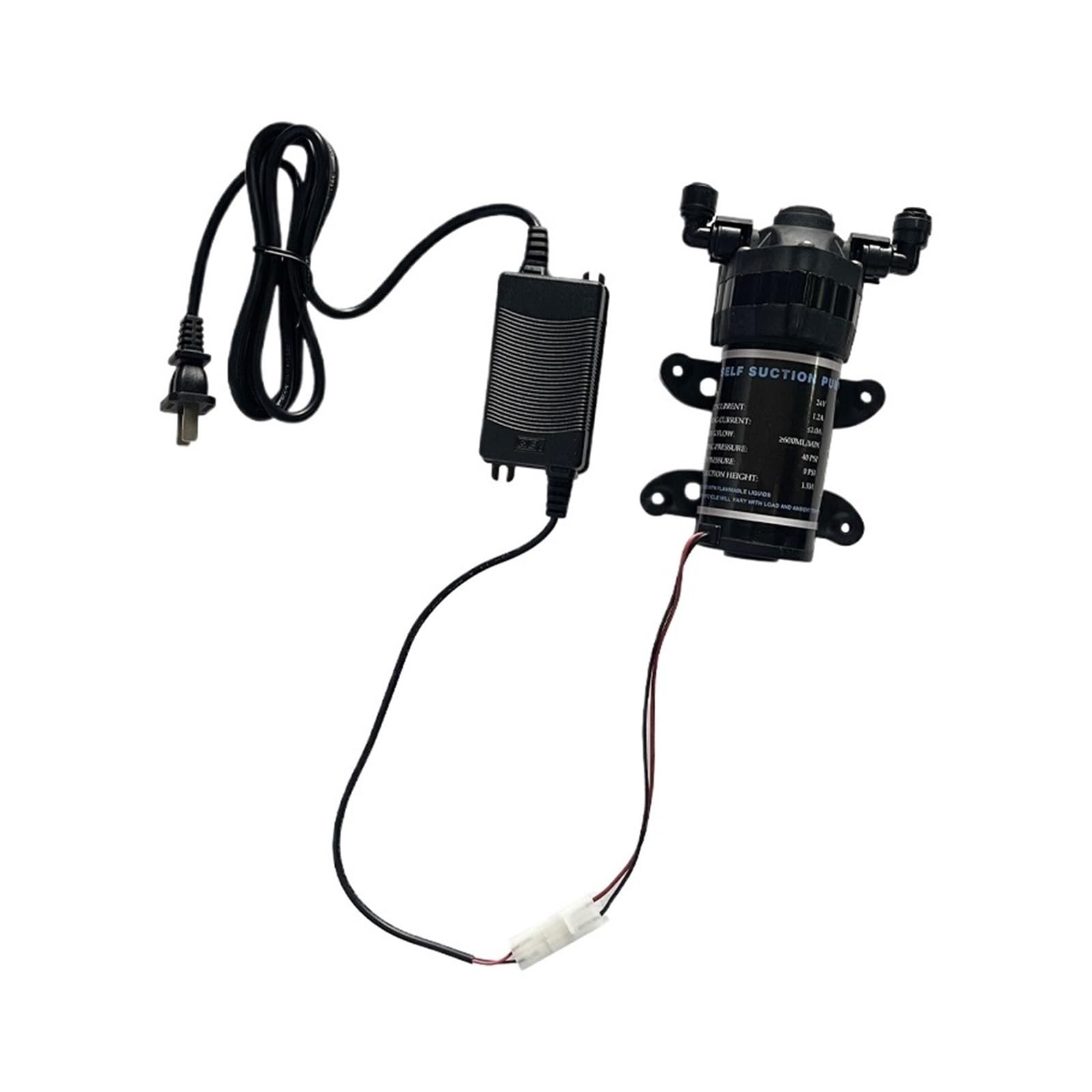 Bomba Silenciosa De Refuerzo De Agua RO 24V, Sistema De Agua De Ósmosis Inversa, Bomba De Aumento De Presión(Pump and power)