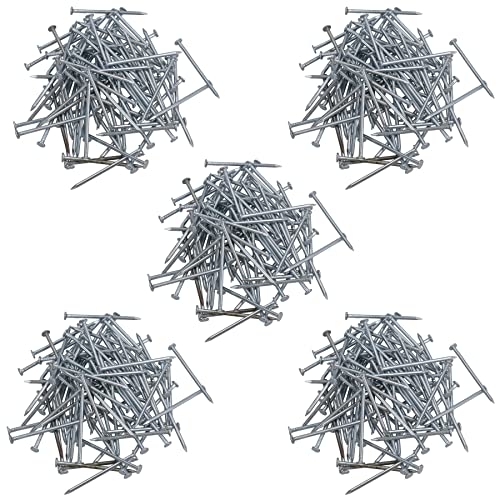 Clavos multiuso de cabeza plana de 50mm / 2'' para carpintería, paquete de 500 piezas miniatura 1