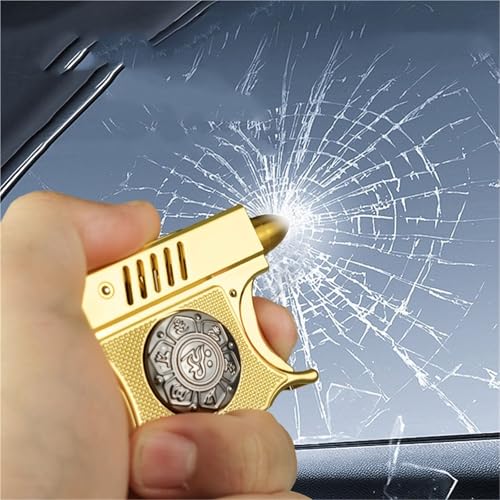 Encendedor metálico recargable con diseño retro bala miniatura 5