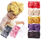 DANMY Baby Girl Elastic Headbands Newborn Toddler Hairbands Bows Children Soft Headwrap Hair...