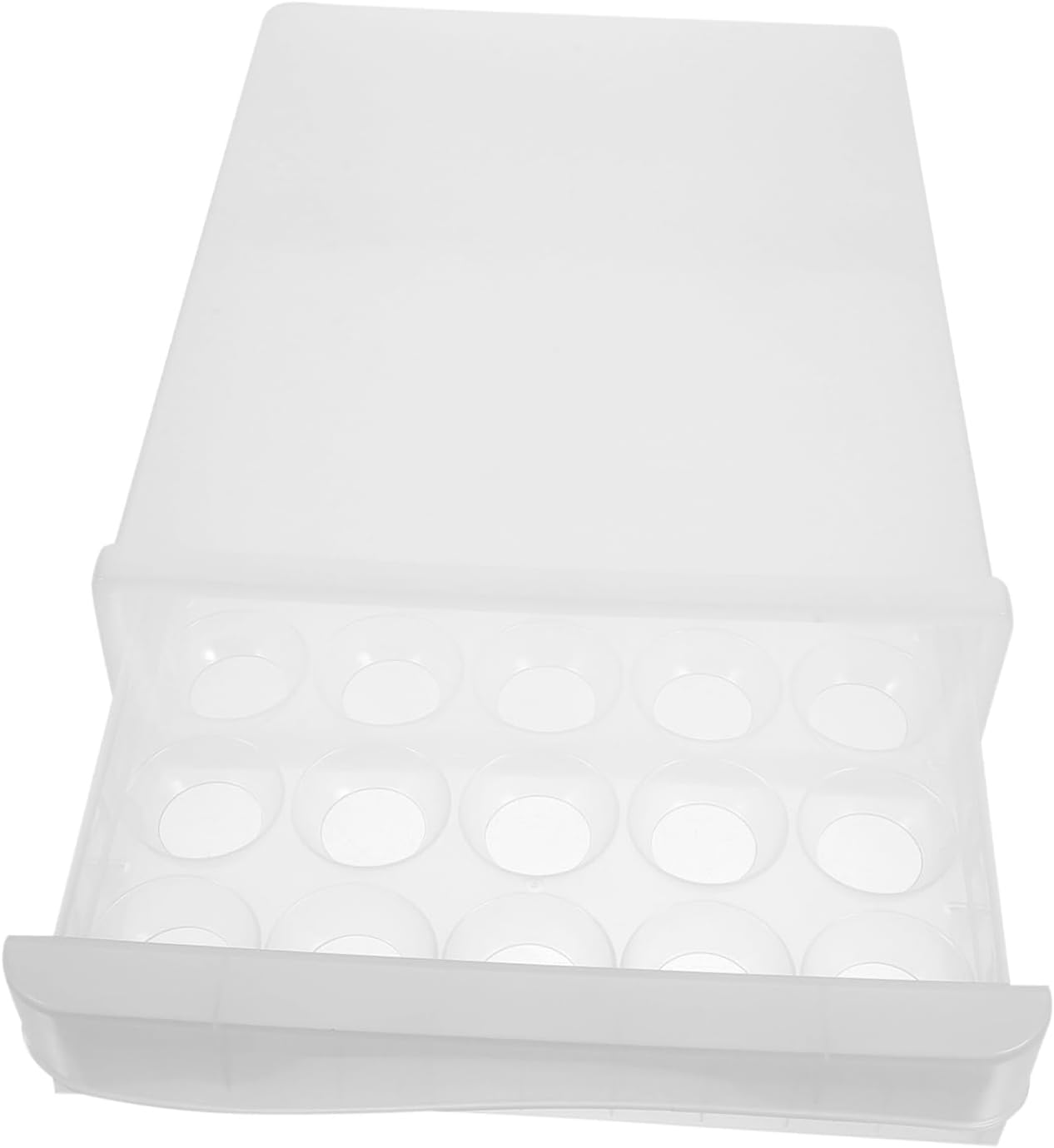 jojofuny 30grids Multi Holder Drawer Type Storage Box for Refrigerator Compartment for Easy Access and Safe Storage