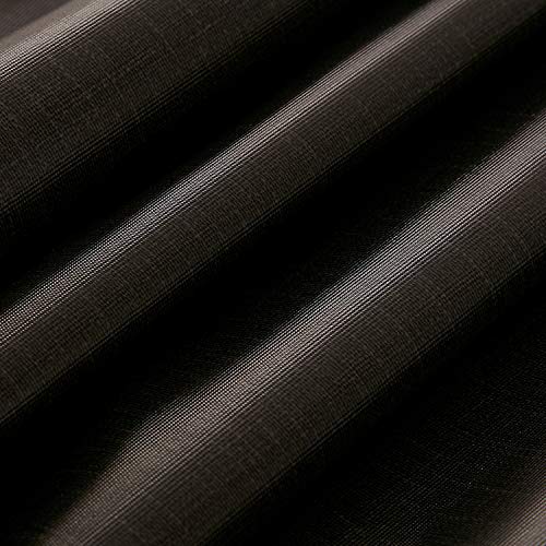 Image of NLMUVW Black Vinyl Tablecloth Rectangle, 100% Waterproof Heavy Duty PVC Table Cloth Wipe Clean Table Cover for Kitchen Dining Picnic, 54 x 78 inch