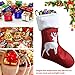 LYLYFAN Christmas Stocking 18'' Big Xmas Stockings Set of 2 Christmas Reindeer Xmas Cuff Stockings for Christmas Decoration