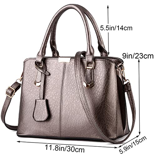 Bolso bandolera para mujer en cuero sintético miniatura 4