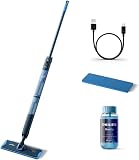 Philips OneUp 5000 Serpillère électrique – 2 sols plus propres², 2 x nettoyage plus rapide, deux réglages d'humidité pour sols durs et délicats, sans fil, avec articulation pivotante à 360° - 2