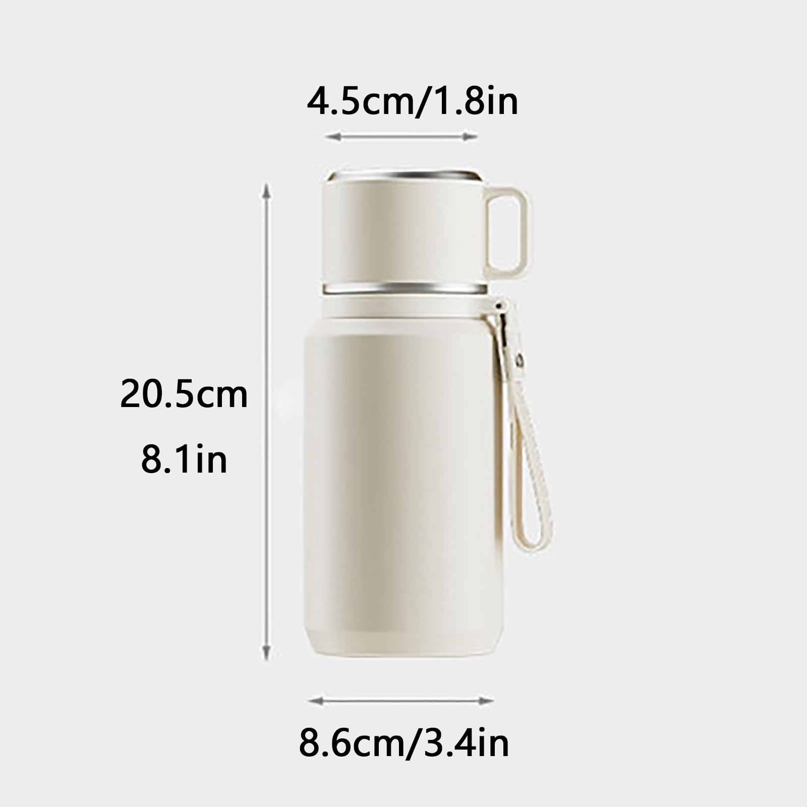 600ml / 20oz, Borraccia Termica, Termos Caffè, Antigoccia e Portatile, con Infusore per Tè, Ideale per Escursioni, Lavoro, Sport e Viaggi
