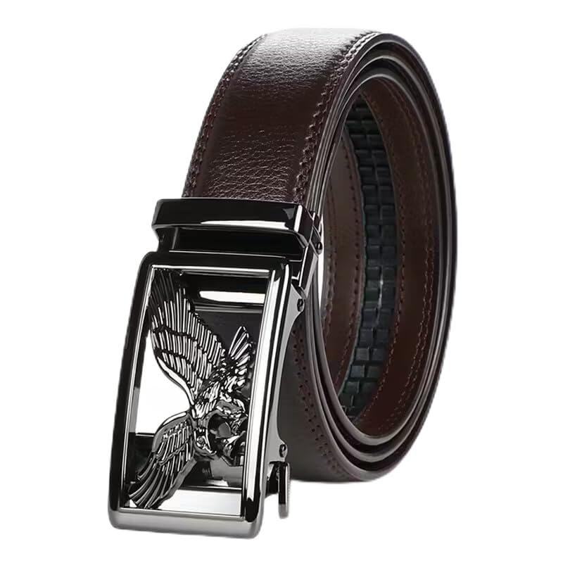 Image of WildHorn Men's Genuine Leather Belt for Men| Premium Auto-Lock Buckle | Adjustable up to 48 inch | Formal & Casual Wear | Micro-Adjust Fit | Stylish Gift Box Included