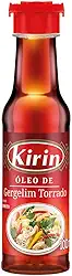 Óleo de Gergelim Torrado Kirin 100 mL para Saladas Carnes Peixes Culinária Oriental