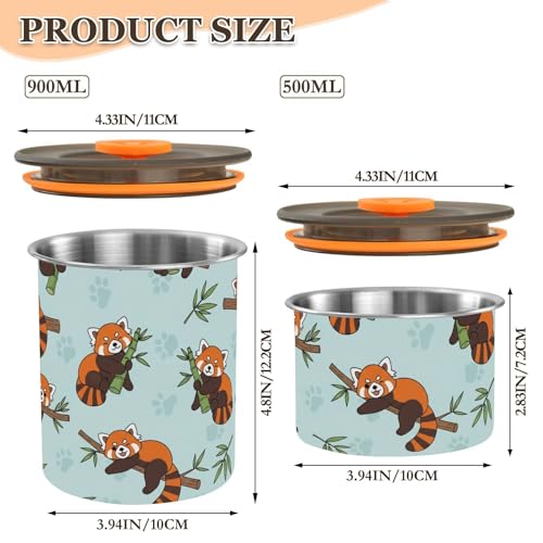 Contenedor Hermético de Acero Inoxidable 900ml DOMIKING miniatura 2